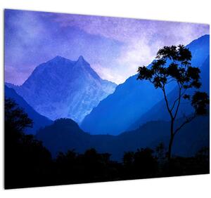 Kép - Éjszakai ég Nepálban (70x50 cm)