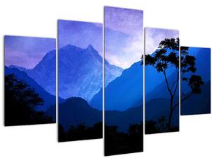 Kép - Éjszakai ég Nepálban (150x105 cm)