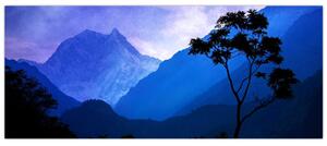 Kép - Éjszakai ég Nepálban (120x50 cm)