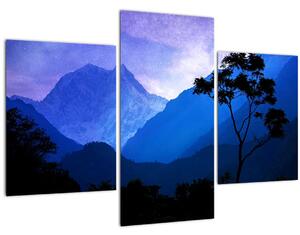Kép - Éjszakai ég Nepálban (90x60 cm)