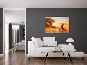 Kép - Zsiráfok Afrikában (90x60 cm)
