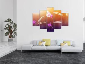 Kép - Rózsaszín pillangó (150x105 cm)