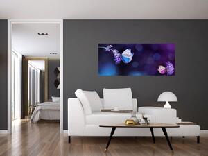 Kép - Pillangók a levendulán (120x50 cm)