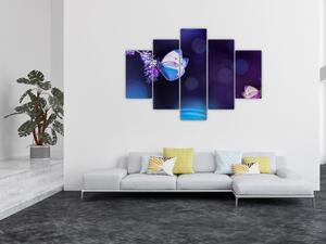 Kép - Pillangók a levendulán (150x105 cm)