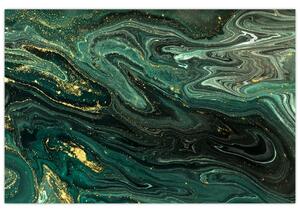 Kép - Zöld márvány (90x60 cm)