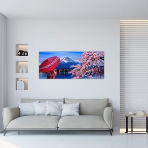 Kép - Kilátás a csúcsra, Japán (120x50 cm)