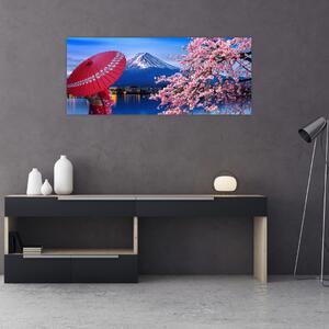 Kép - Kilátás a csúcsra, Japán (120x50 cm)