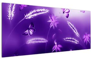 Kép - Pillangó rét (120x50 cm)