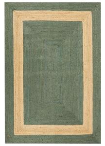 Zöld jutaszőnyeg 160 x 230 cm KARAKUYU
