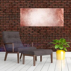Kép - Rózsaszín mandala (120x50 cm)