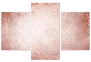 Kép - Rózsaszín mandala (90x60 cm)