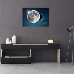 Kép - Föld holdfogyatkozásban (70x50 cm)
