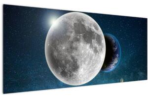 Kép - Föld holdfogyatkozásban (120x50 cm)