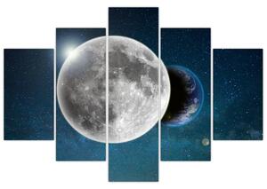 Kép - Föld holdfogyatkozásban (150x105 cm)