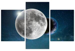 Kép - Föld holdfogyatkozásban (90x60 cm)