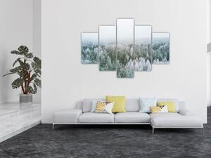 Kép - Havas erdőcsúcsok (150x105 cm)