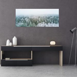 Kép - Havas erdőcsúcsok (120x50 cm)