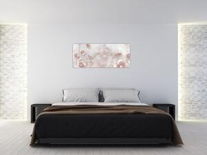 Kép - Rózsaszín virágok (120x50 cm)