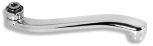 Novaservis Novaservis, Kilépő akasztó ívelt 25 cm fehér-króm, RAM1070-1