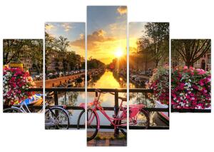 Kép - Napkelte Amszterdamban (150x105 cm)