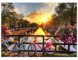 Kép - Napkelte Amszterdamban (70x50 cm)