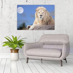 Kép - Fehér oroszlán (90x60 cm)
