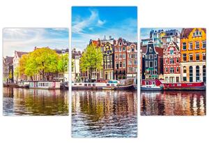 Kép - Táncoló házak, Amszterdam (90x60 cm)