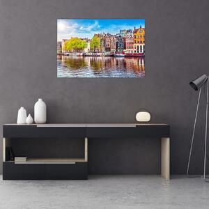 Kép - Táncoló házak, Amszterdam (90x60 cm)