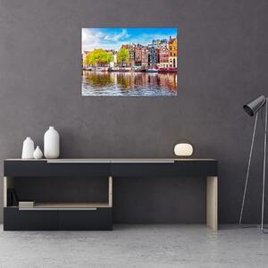 Kép - Táncoló házak, Amszterdam (70x50 cm)