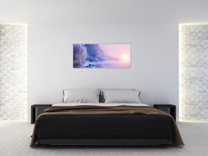 Kép - Befagyott folyó (120x50 cm)