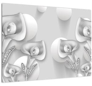 Kép - Virágos dizájn (70x50 cm)