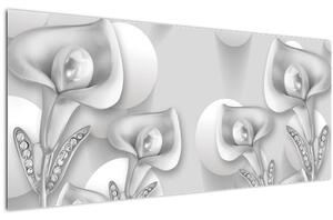 Kép - Virágos dizájn (120x50 cm)