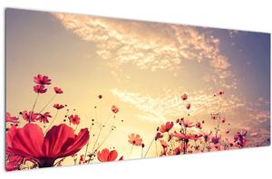 Kép - Rét virágokkal (120x50 cm)