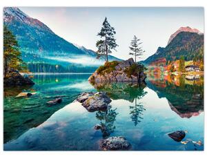 Kép - Lake Hintersee, Bajor - Alpok, Ausztria (70x50 cm)