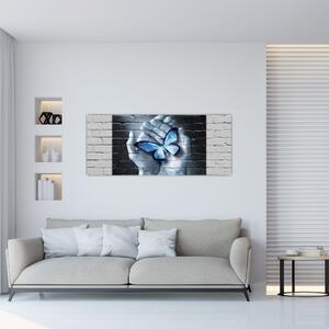 Kép - Pillangó a falon (120x50 cm)