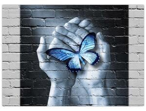 Kép - Pillangó a falon (70x50 cm)