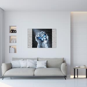 Kép - Pillangó a falon (90x60 cm)