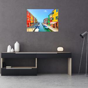 Kép - Burano sziget, Velence, Olaszország (70x50 cm)