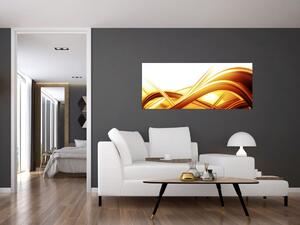 Kép - Sárga absztrakció (120x50 cm)