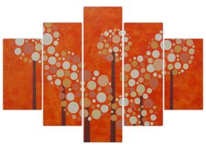 Kép - Narancssárga erdő (150x105 cm)