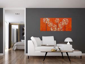 Kép - Narancssárga erdő (120x50 cm)