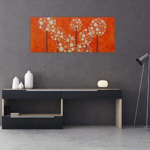 Kép - Narancssárga erdő (120x50 cm)