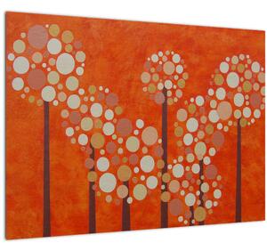 Kép - Narancssárga erdő (70x50 cm)