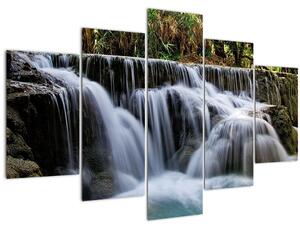 Egy kép a vízesésekről a dzsungelben (150x105 cm)
