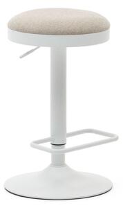 Bézs kárpitozott állítható magasságú bárszék szett 2 db-os (ülésmagasság 53,5 cm) Zaib – Kave Home