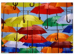 Színes esernyők képe (70x50 cm)