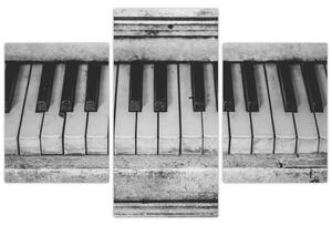 Egy régi zongora képe (90x60 cm)