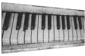 Egy régi zongora képe (120x50 cm)