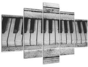 Egy régi zongora képe (150x105 cm)