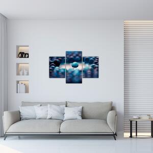 Festés - Kék golyók (90x60 cm)